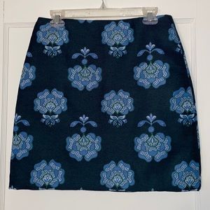 Floral knit skirt